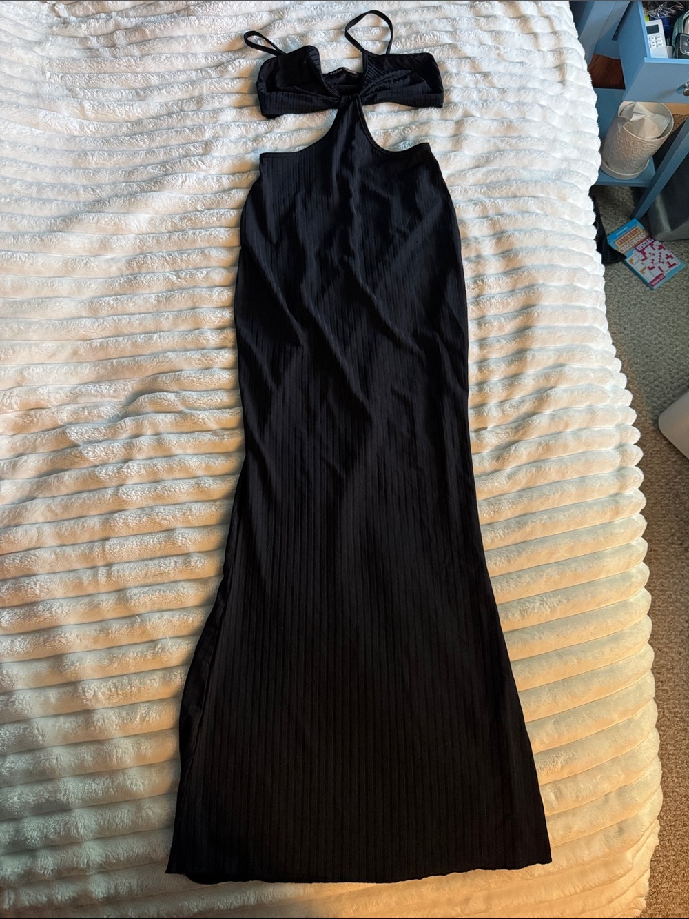 Black Cutout Maxi Dress - Women's Elegant Evening Dress